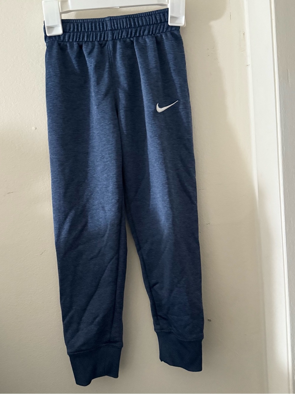 Nike Navy Blue Kids Joggers with White Swoosh